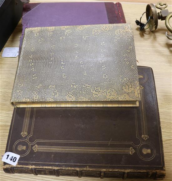A leather bound Personal Autographs album